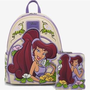 NWT Disney Loungefly Megara Mini Backpack and Wallet Set from Disney's Hercules